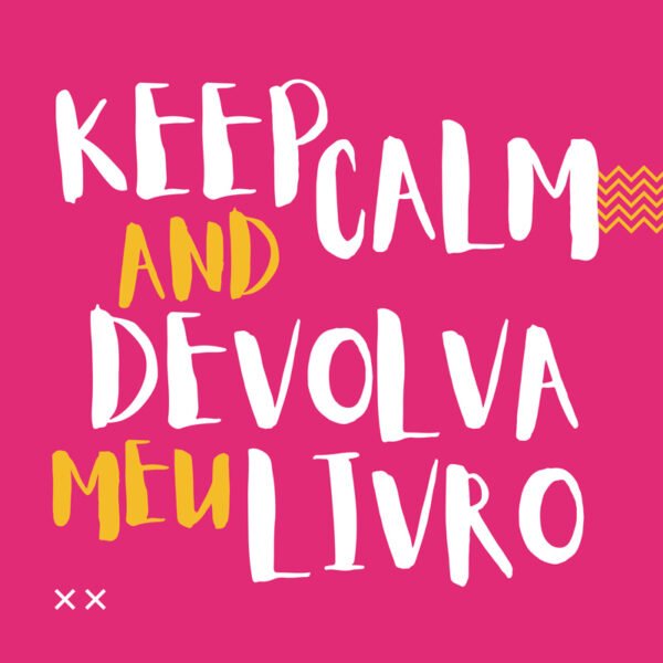 Placa decorativa | Devolva meu livro (rosa) - Imagem 2