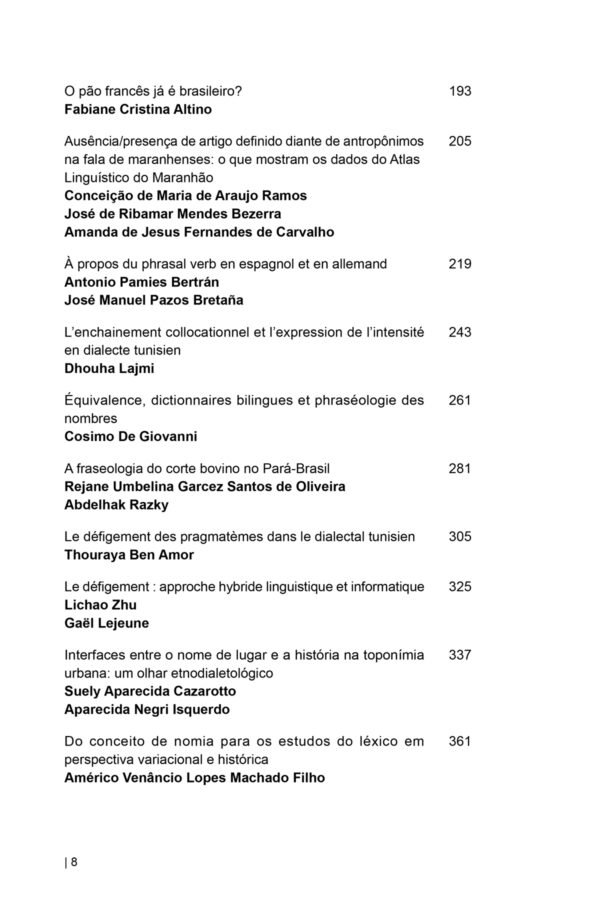 A variação nas línguas: universais compartilhados e idiomaticidade dinâmica / De la variation dans les langues: universaux partagés et idiomaticité dynamique - Imagem 4